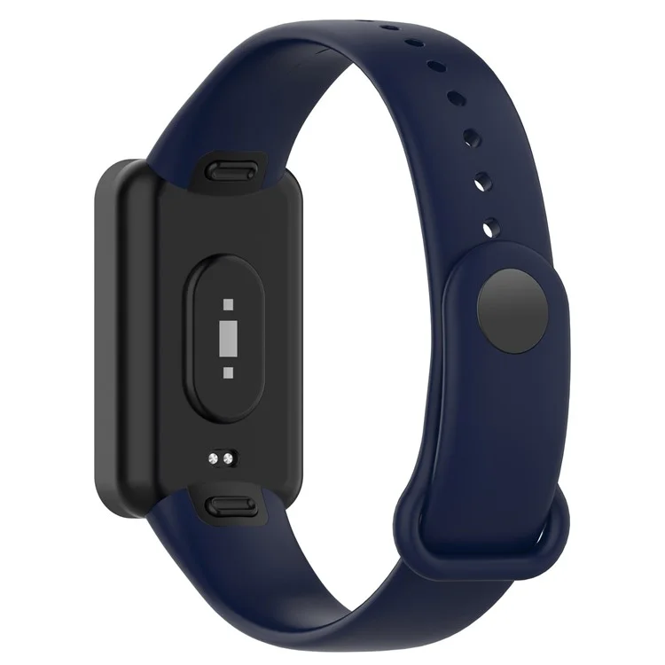 Silicone Waterproof Soft Watch Strap Wristband with Buckle for Xiaomi Redmi Smart Band Pro - Dark Blue