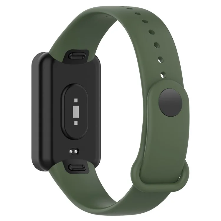 Silikon Wasserdichtes Weichwächter Armband Mit Schnalle Für Xiaomi Redmi Smart Band Pro - Mitternacht Grün