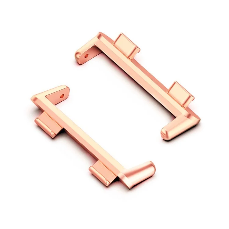 1 Paio di Coppie da 20 mm in Acciaio Inossidabile Connettore di Orologio Sostituzione Dell'adattatore Per Orologio Oppo 2 42 mm - Oro Rosa