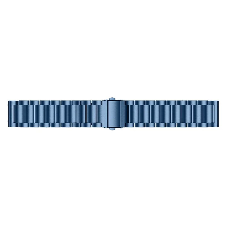 For Garmin Vivomove/Vivomove HR Stainless Steel Watch Strap Quick Release 20mm Watchband with Folding Clasp - Blue