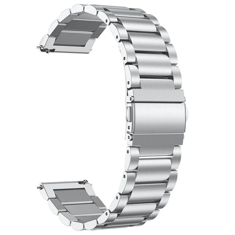 For Garmin Vivoactive 3/Vivoactive 3 Music/Venu 20mm Stainless Steel Watch Band Quick Release Watch Strap Business Style Watchband - Silver