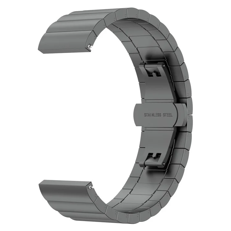 For Huawei Watch Fit Mini 16mm Stainless Steel Watchband Smart Watch Strap Replacement - Grey