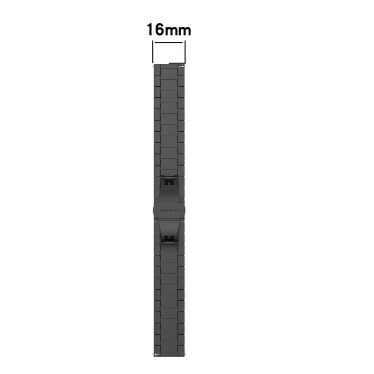 For Huawei Watch Fit Mini 16mm Stainless Steel Watchband Smart Watch Strap Replacement - Grey