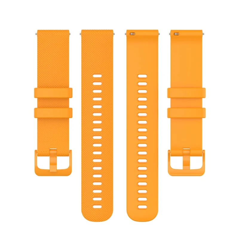For Garmin Vivomove Sport/Venu 2 Plus 20mm Silicone Smart Watch Strap Grid Texture Adjustable Wristband - Yellow