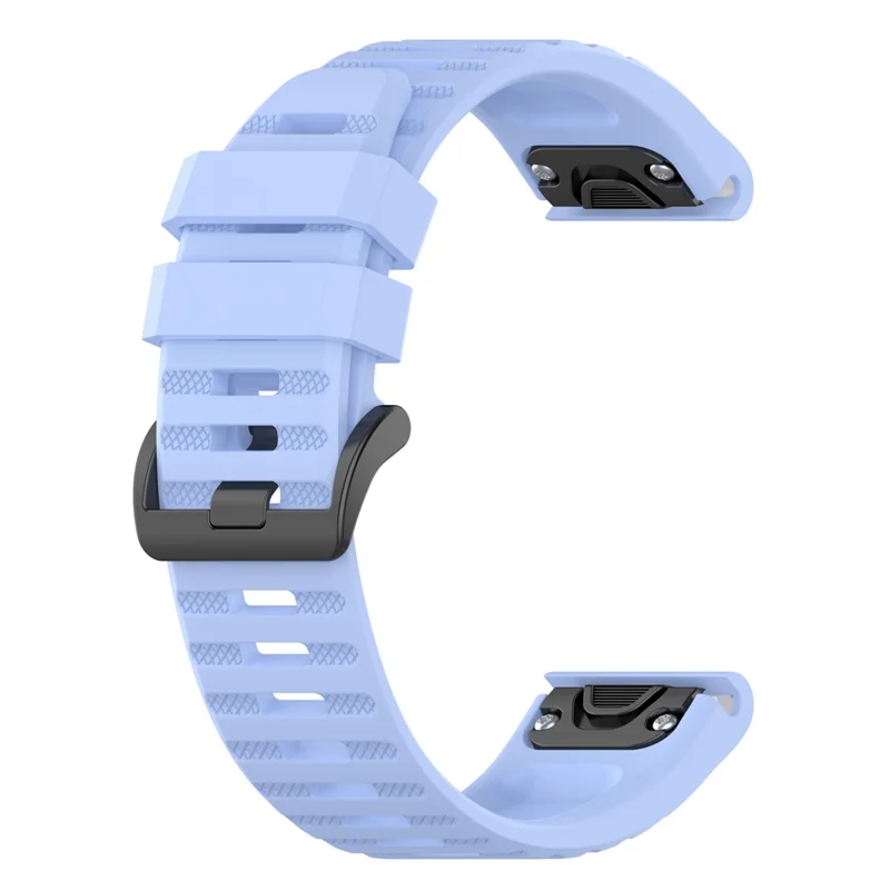 For Garmin Fenix 7/Epix Solid Color Quick Release Silicone Watch Band Replacement Wrist Strap 22mm - Baby Blue