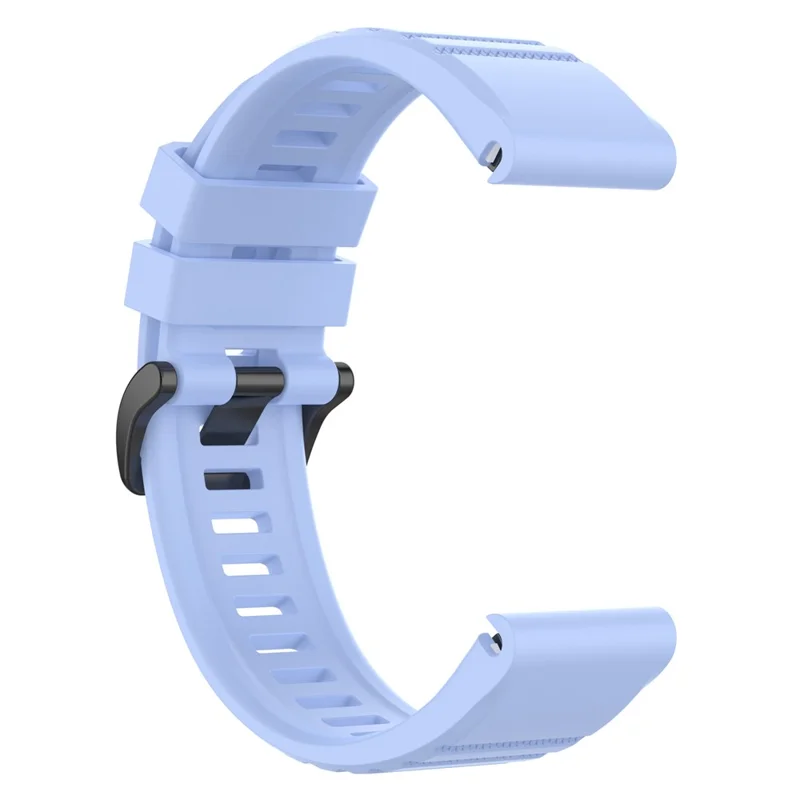 For Garmin Fenix 7/Epix Solid Color Quick Release Silicone Watch Band Replacement Wrist Strap 22mm - Baby Blue