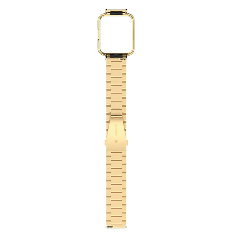 Для Xiaomi Redmi Watch 2 Lite Металлический ремешок с тремя бусинами + Чехол для часов - Золотой