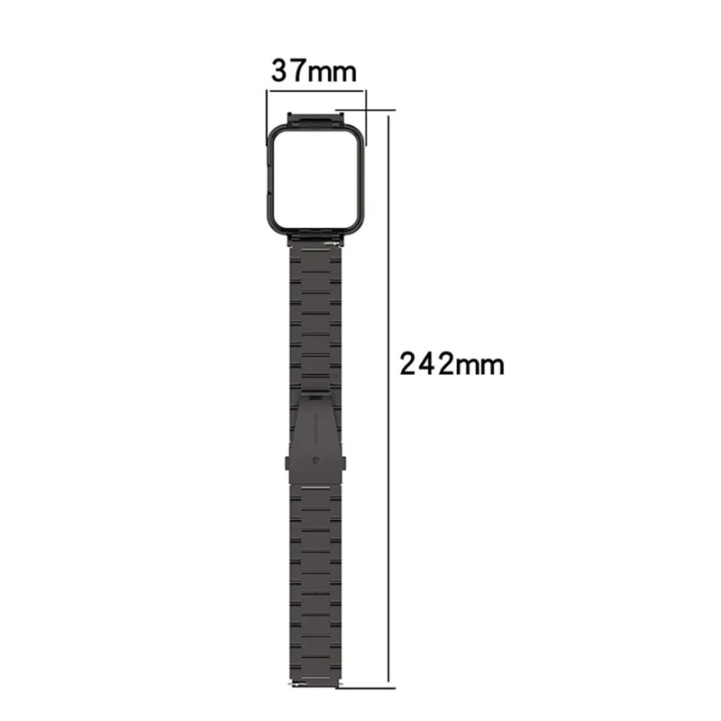 Для Xiaomi Redmi Watch 2 Lite Металлический ремешок с тремя бусинами + Чехол для часов - Золотой
