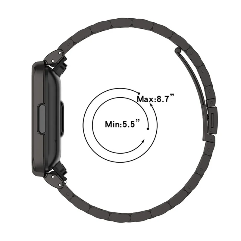Для Xiaomi Redmi Watch 2 Lite Металлический ремешок с тремя бусинами + Чехол для часов - Золотой