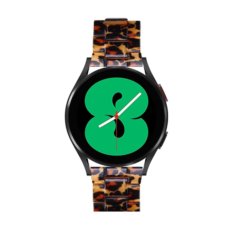 For Garmin Vivoactive 3/Vivoactive 3 Music/Venu Smooth Durable Resin Watch Strap Replacement Wrist Band 20mm - Leopard Print