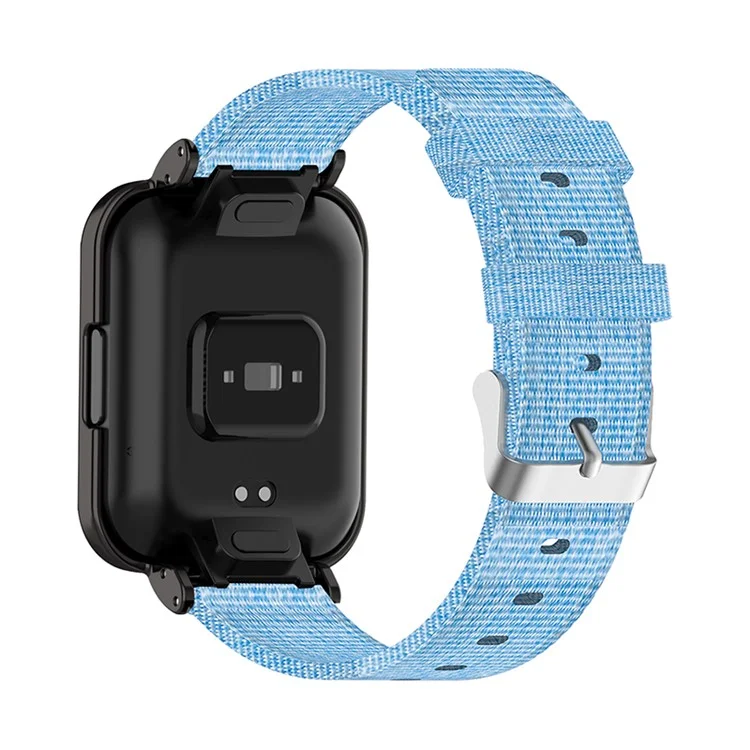 Pour Xiaomi Redmi Regez 2 Lite Strap Nylon Canvas Watch Bande Remplacement Du Bracelet Respirant De Remplacement - Bleu