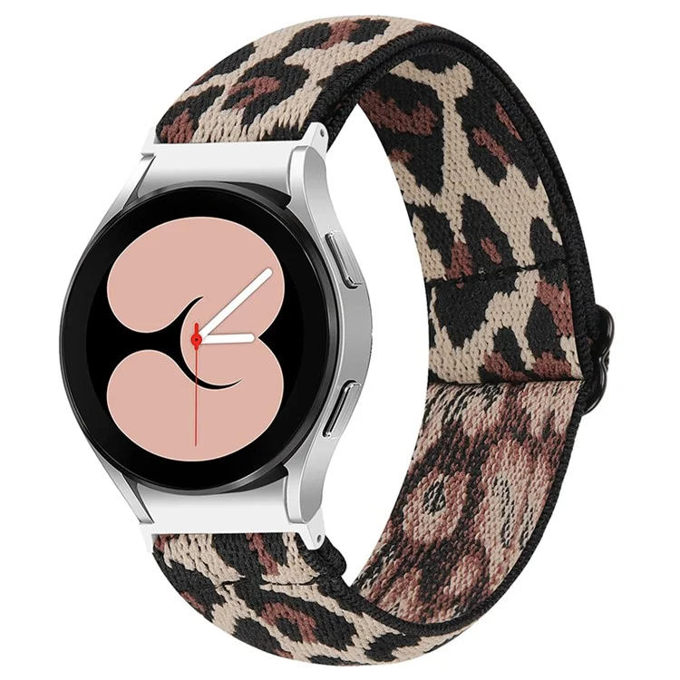 For Samsung Galaxy Watch4 Active 40mm/44mm / Watch4 Classic 42mm/46mm Elastic Woven Smart Watch Band Replacement Adjustable Wrist Strap - A