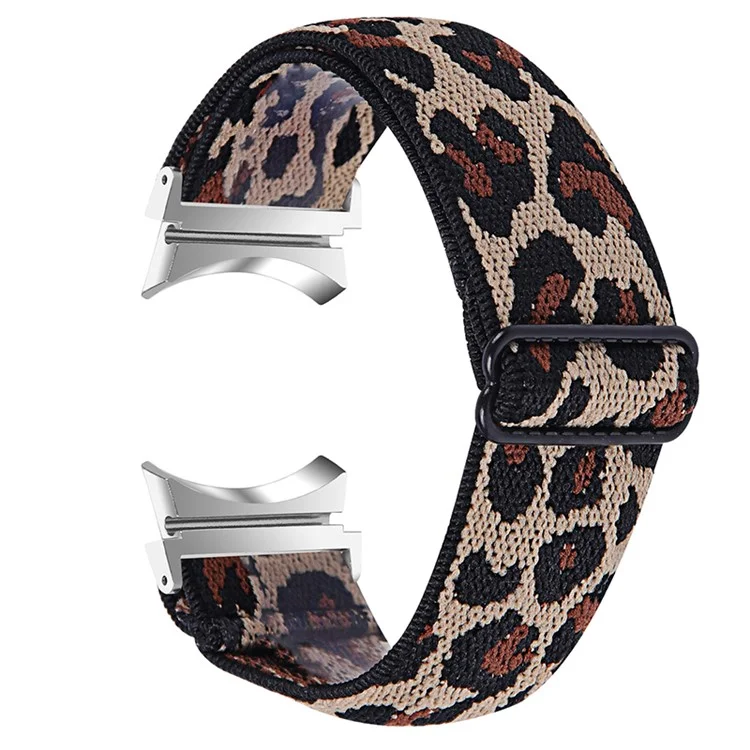 For Samsung Galaxy Watch4 Active 40mm/44mm / Watch4 Classic 42mm/46mm Elastic Woven Smart Watch Band Replacement Adjustable Wrist Strap - A