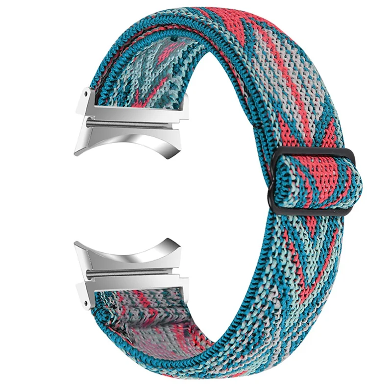 For Samsung Galaxy Watch4 Active 40mm/44mm / Watch4 Classic 42mm/46mm Elastic Woven Smart Watch Band Replacement Adjustable Wrist Strap - K