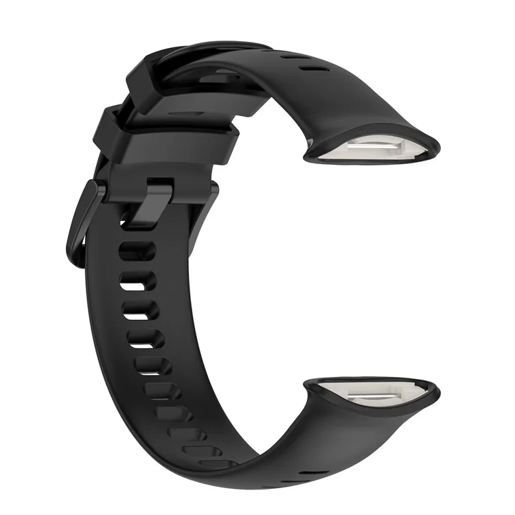 For Polar Vantage V2 Watch Strap Replacement Silicone Solid Color Sweat-Proof Watch Band - Black