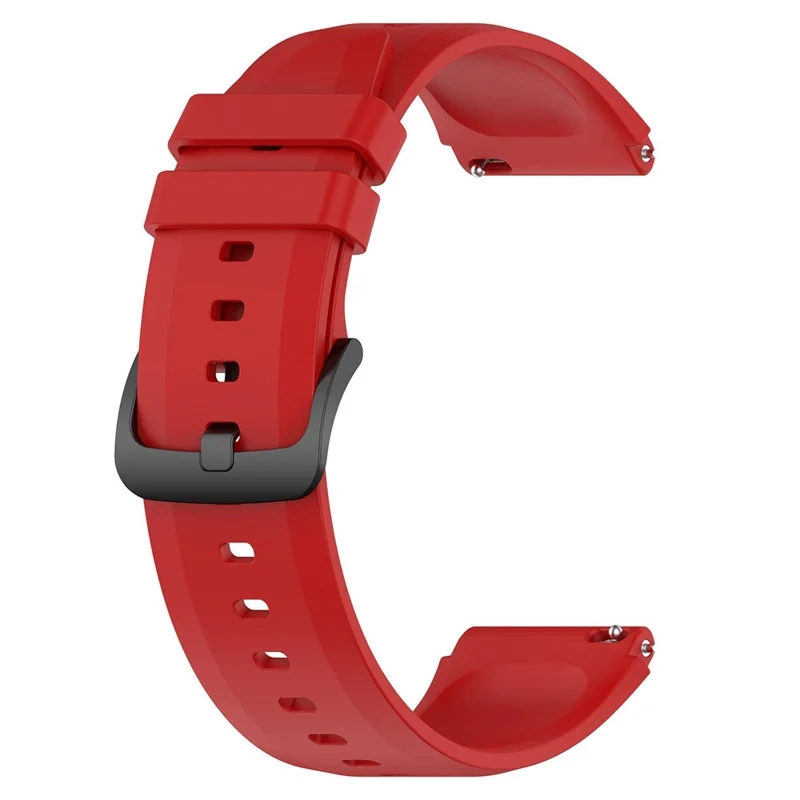 Para Xiaomi Watch S1 Correa de reloj de silicona de 22 mm, repuesto de correa de reloj - Rojo