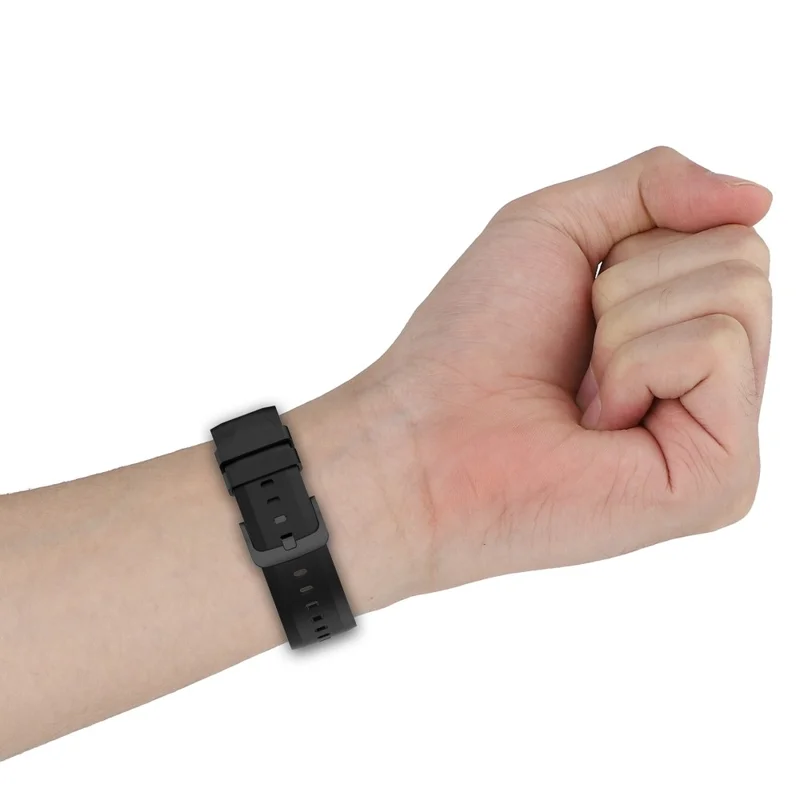 For Xiaomi Watch S1 22mm Silicone Watch Band Replacement Spare Watch Strap - Blackish Green