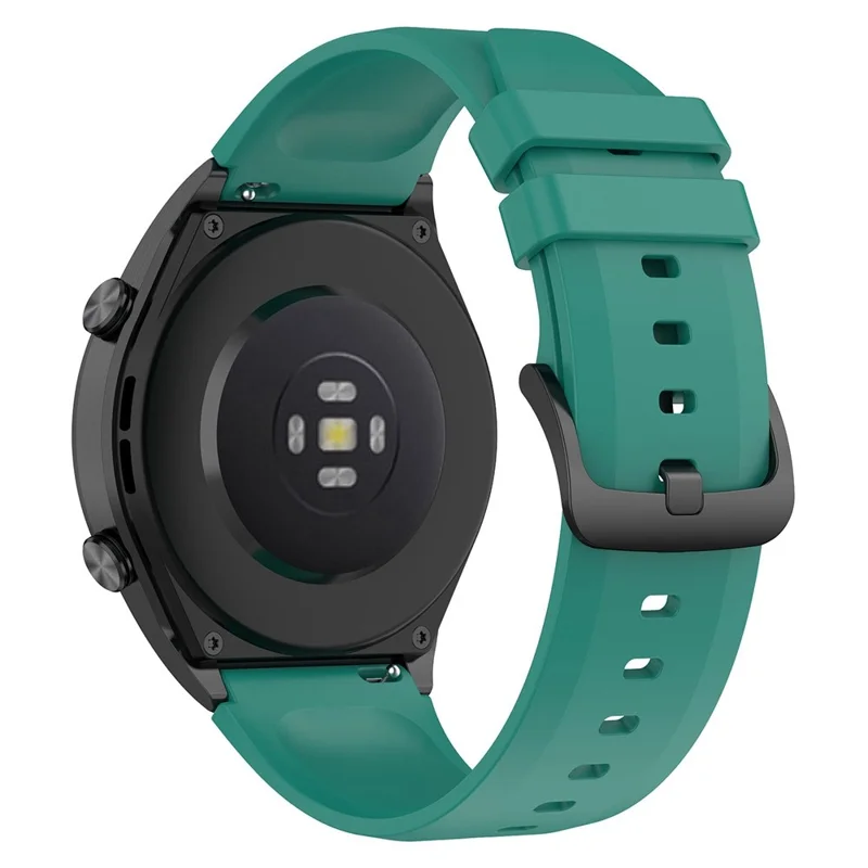 For Xiaomi Watch S1 22mm Silicone Watch Band Replacement Spare Watch Strap - Blackish Green
