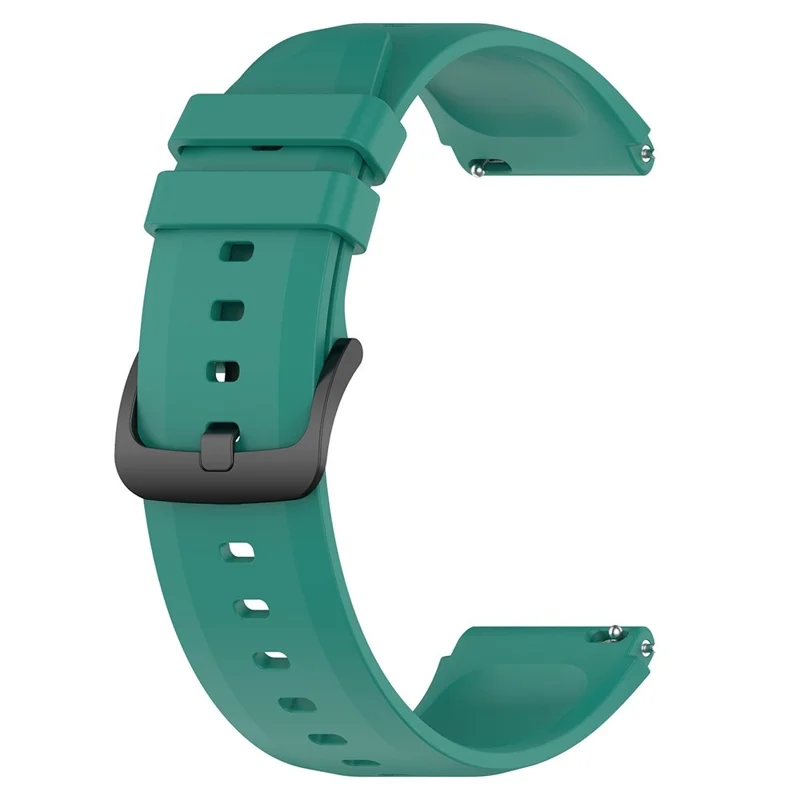 For Xiaomi Watch S1 22mm Silicone Watch Band Replacement Spare Watch Strap - Blackish Green