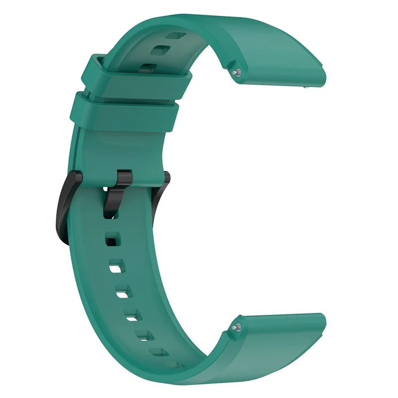 For Xiaomi Watch S1 22mm Silicone Watch Band Replacement Spare Watch Strap - Blackish Green