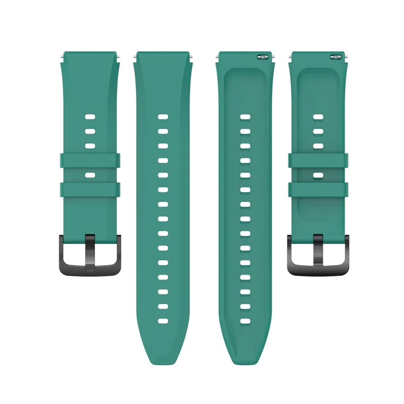 For Xiaomi Watch S1 22mm Silicone Watch Band Replacement Spare Watch Strap - Blackish Green