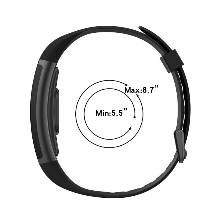 Für Realme Band RMA199 wasserdichtes Silikon-Einfarben-Uhrenarmband Ersatz-Uhrenarmband - Schwarz