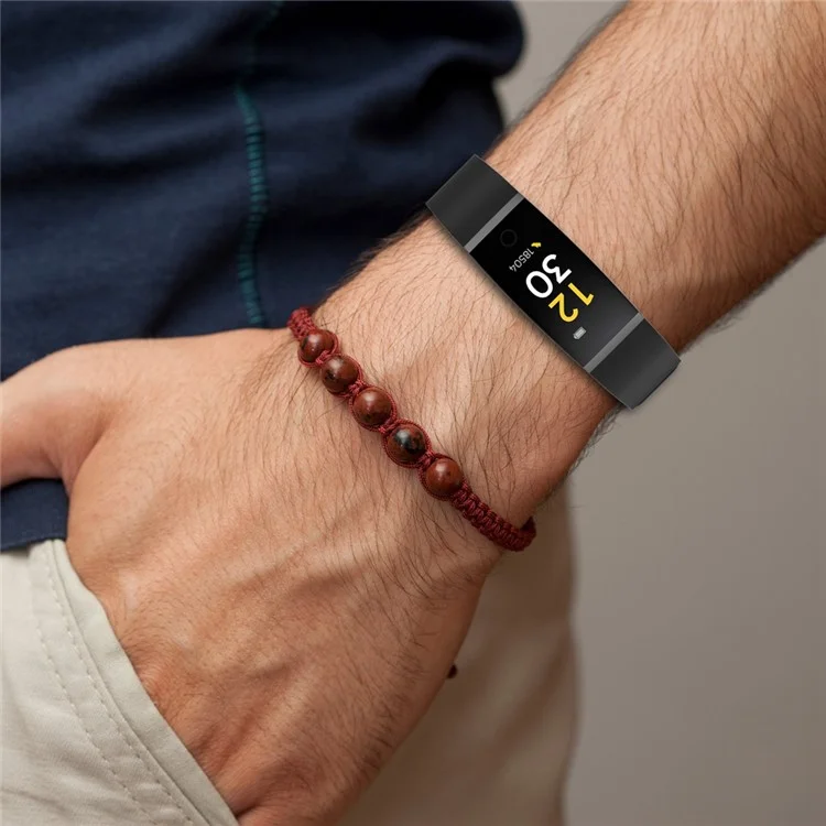 Für Realme Band RMA199 wasserdichtes Silikon-Einfarben-Uhrenarmband Ersatz-Uhrenarmband - Schwarz