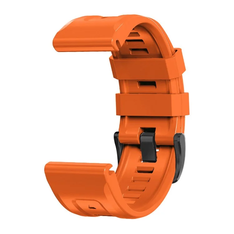 Pour Garmin Fenix 7 Bracelet de montre en silicone doux réglable Remplacement Bracelet de poignet avec boucle - Orange