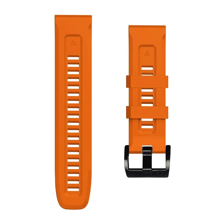 Pour Garmin Fenix 7 Bracelet de montre en silicone doux réglable Remplacement Bracelet de poignet avec boucle - Orange