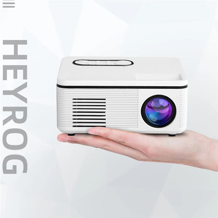 S361 / H90 Portable Mini Projector LED Home Projector Universal Compatibility for Travel / Camping / Bedroom - Black / US Plug