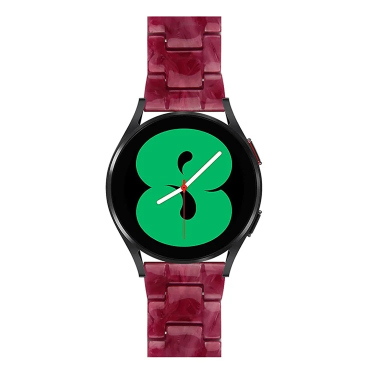 Для Fossil Gen 5 Carlyle/Julianna/Garrett/Carlyle HR 22мм Смарт-часы Ремешок Resin Wrist Strap Replacement - Marble Red