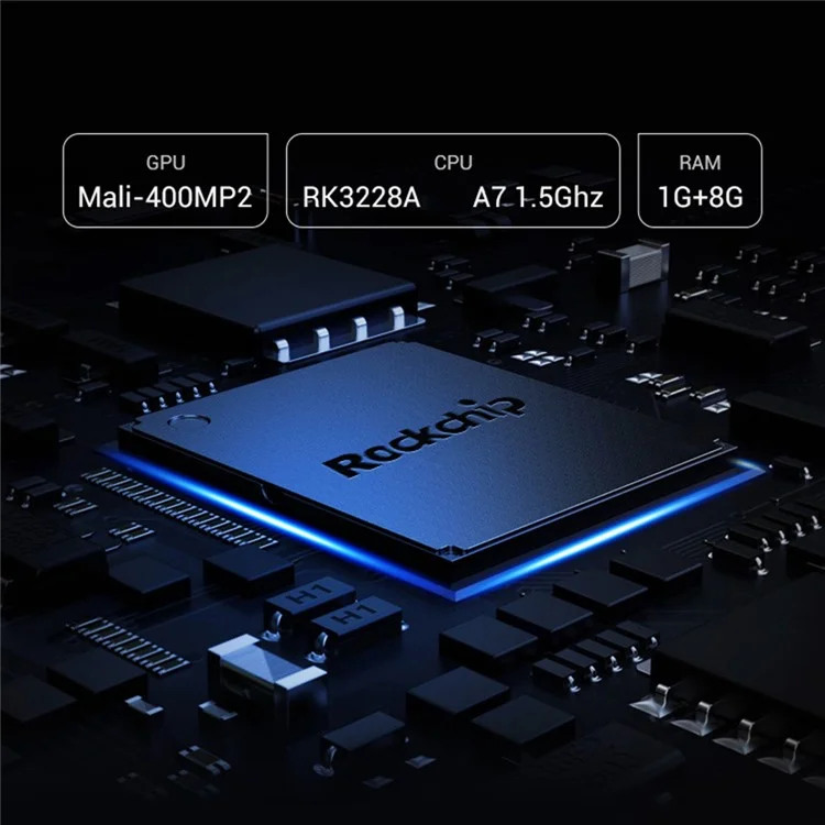 Proyector Bluetooth inalámbrico HOTACK D047E Proyector de cine en casa portátil Mini Proyector Android con pantalla táctil - Enchufe de la UE