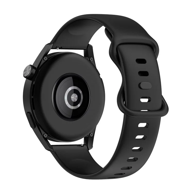 Для Huawei Watch GT 3 46мм/Watch GT 2 46мм/Watch GT Runner Силиконовый ремешок для часов 22 мм Регулируемый ремень для запястья - Черный