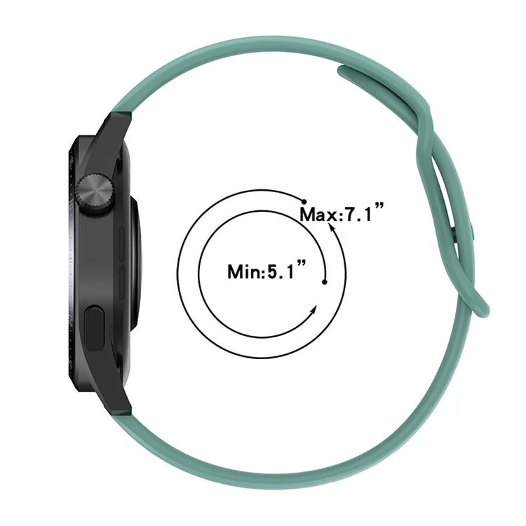 Para Samsung Galaxy Watch4 40mm / 44 mm / Galaxy Watch Active2 40mm / 44 mm / Amazfit Bip 3 / GTS 3 Relógio de Silicone Strap 20mm Substituição Ajustável Pulseira - Cinza