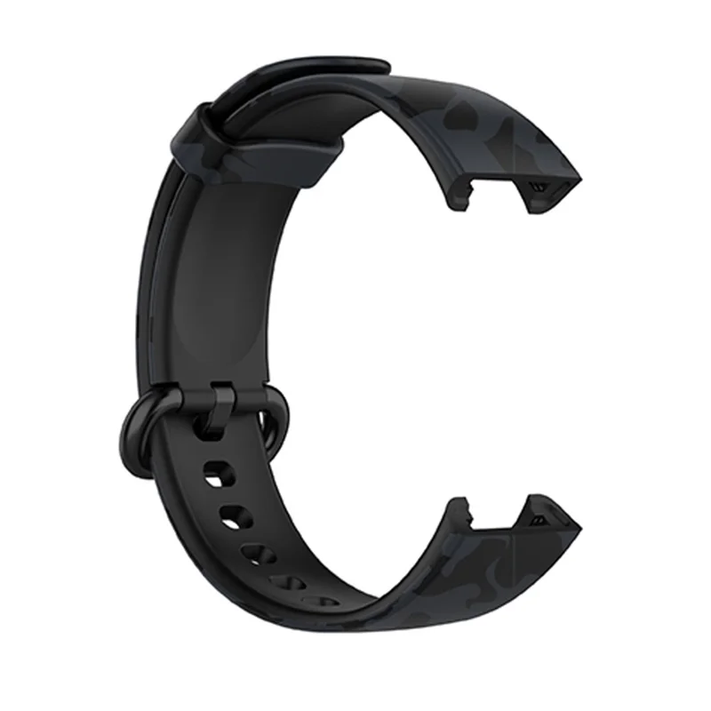For Xiaomi Redmi Watch 2 Lite Pattern Printed Watchband Adjustable Silicone Smart Watch Strap - Camouflage Grey