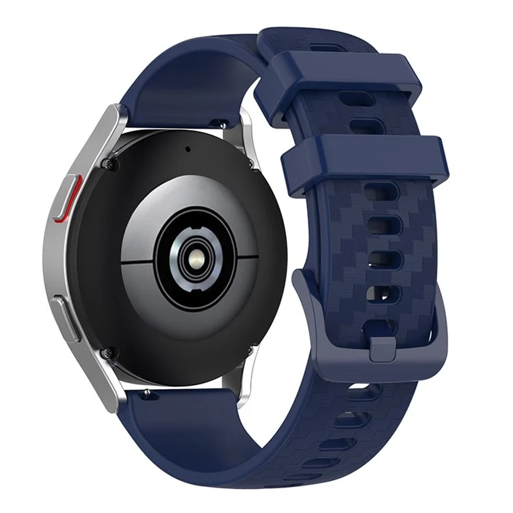 Para Vantage Polar M/Vantage M2/Gait X/Gait X Pro Carbon Fiber Texture Silicone Watch Band Strap de Muñeca Con Hebilla - Azul de Medianoche