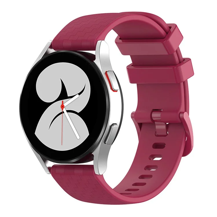 For Polar Vantage M/Vantage M2/Gait X/Gait X Pro Carbon Fiber Texture Silicone Watch Band Replacement Wrist Strap with Buckle - Wine Red