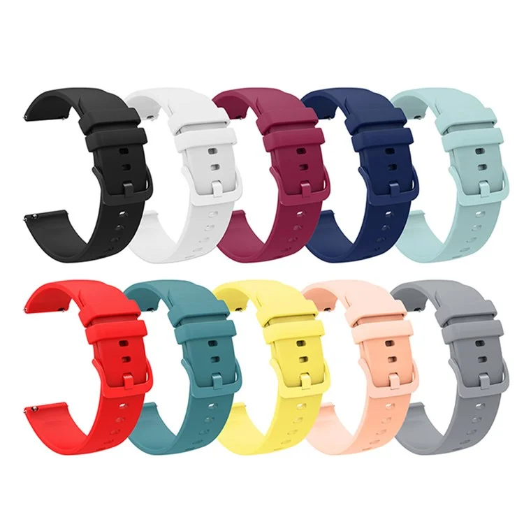 Для Huawei TalkBand B5 Solid Color Soft Silicone Watch Band 18mm Adjustable Replacement Strap - Fuchsia