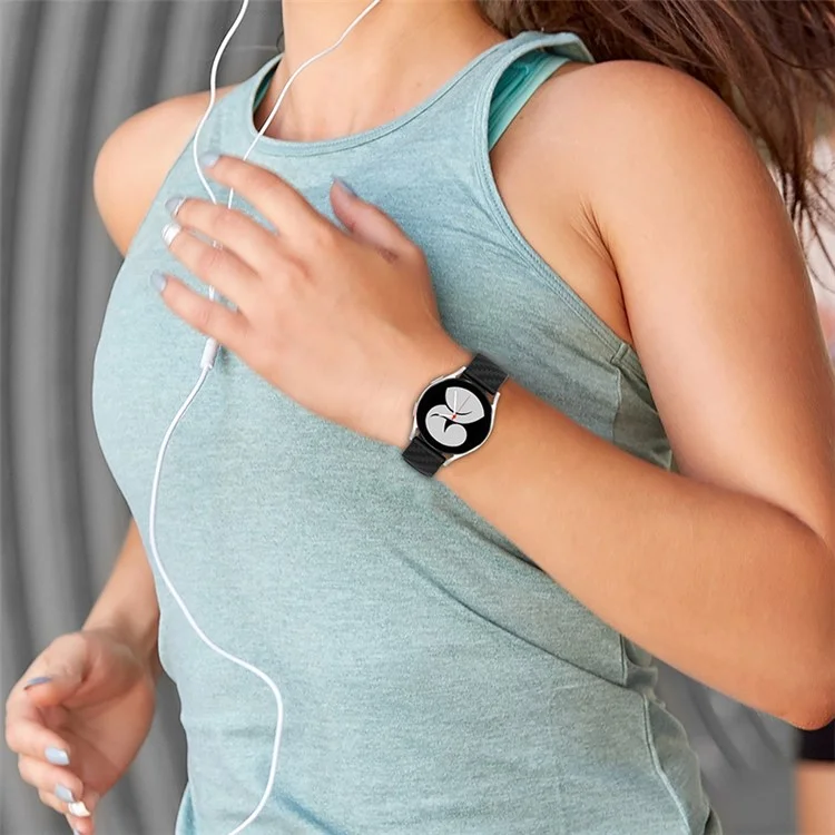 Für Garmin Samsung Polar Huami Huawei 20mm Kohlefaser Silikon-Uhrenarmband Ersatz Armband - Navy Blue