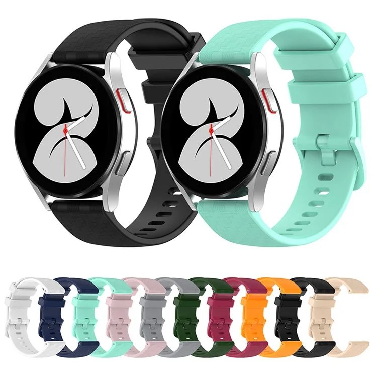 Für Garmin Samsung Polar Huami Huawei 20mm Kohlefaser Silikon-Uhrenarmband Ersatz Armband - Navy Blue