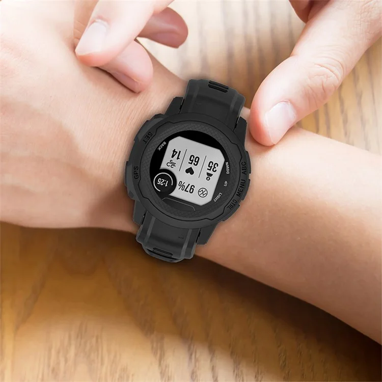 Per Garmin Instinct 2S Silicone Watch Band 20mm Quick Release Delit Cless With Fibbia Per Sports Watch - Verde