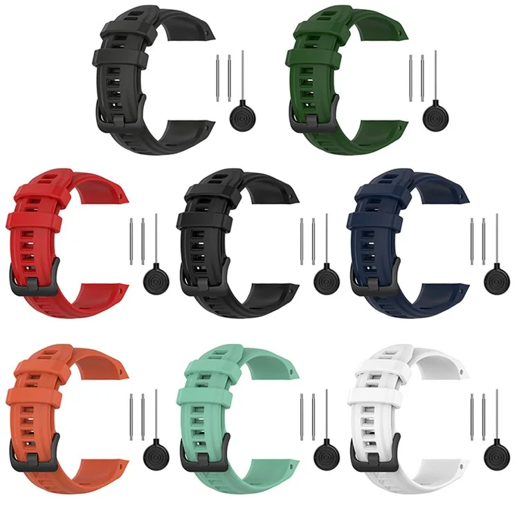 Per Garmin Instinct 2S Silicone Watch Band 20mm Quick Release Delit Cless With Fibbia Per Sports Watch - Verde