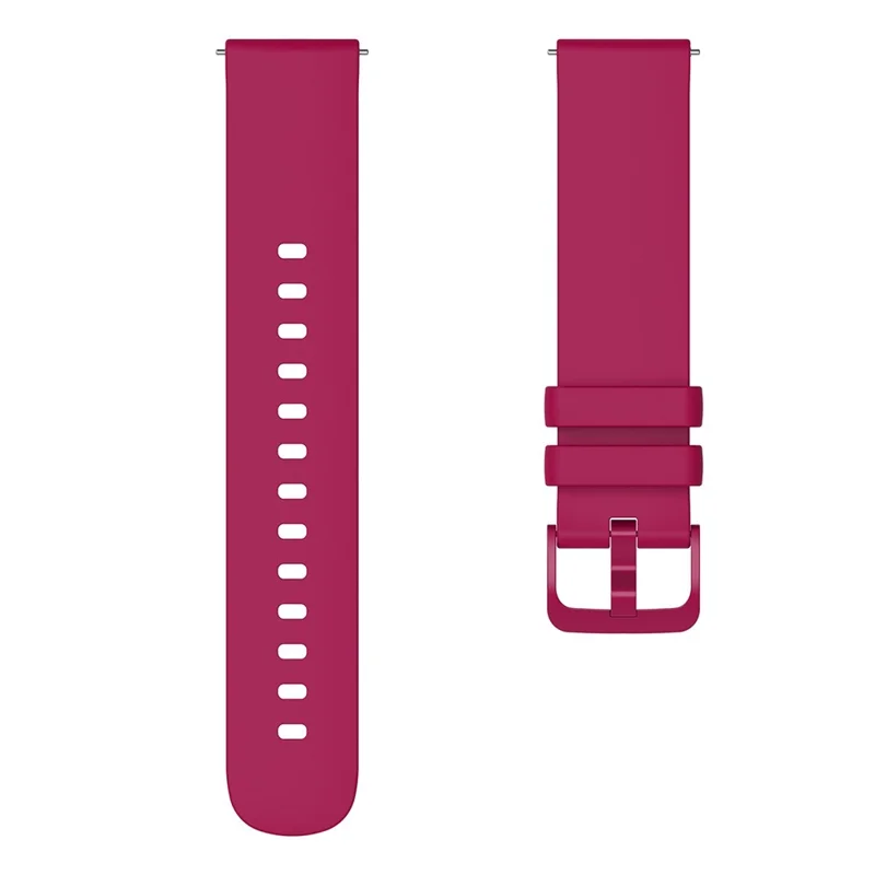 For Garmin Venu 2 Plus/Samsung Galaxy Watch4 Silicone Watch Band Quick Release Wrist Strap Sports Watch Replacement 20mm - Dark Purple