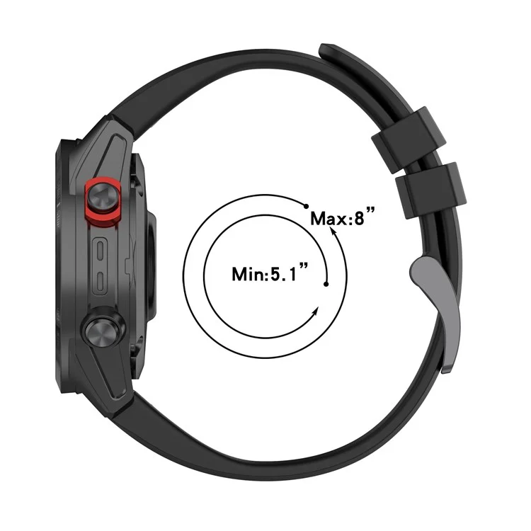 Для Garmin Fenix 7X/7X Solar/6X/6X Pro/TACTIX 7 силиконовый ремешок для часов с быстрым высвобождением, спортивный ремешок для наручных часов 26 мм - темно-зеленый