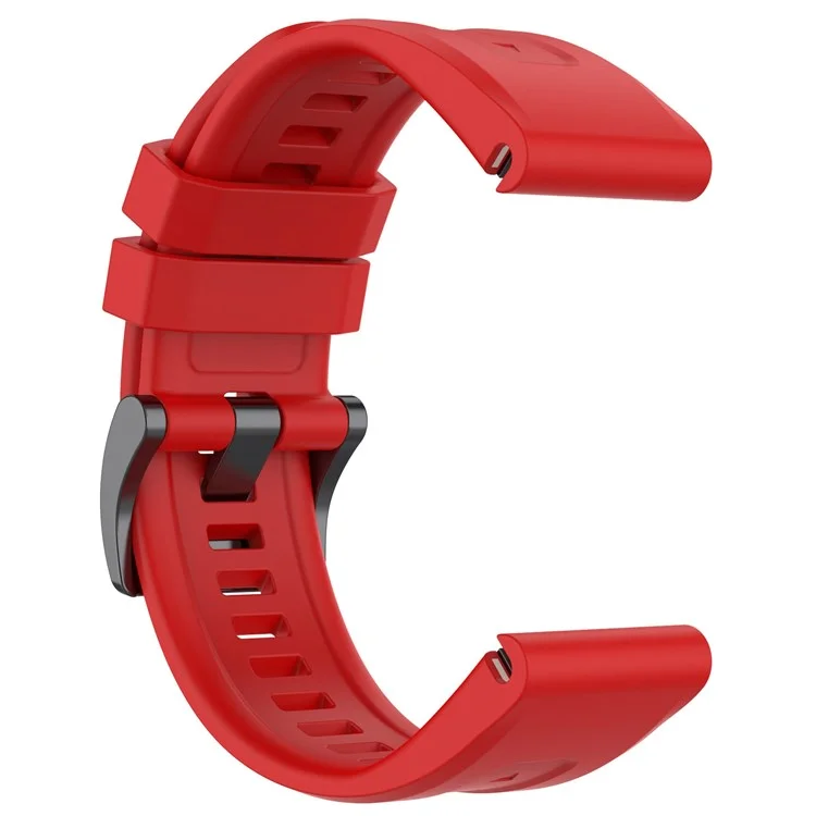 For Garmin Fenix 7/Epix Gen2/Descent G1/COROS VERTIX Silicone Watch Band Quick Release Wrist Strap Sports Watch Replacement Watchband - Red