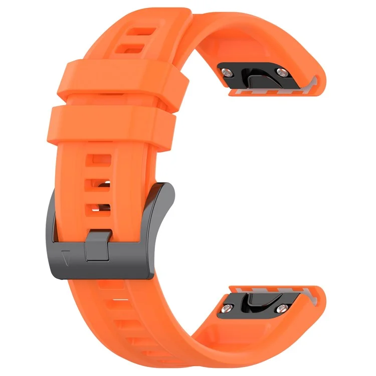 For Garmin Fenix 7/Epix Gen2/Descent G1/COROS VERTIX Silicone Watch Band Quick Release Wrist Strap Sports Watch Replacement Watchband - Orange