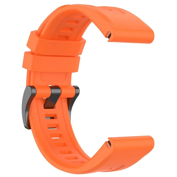 For Garmin Fenix 7/Epix Gen2/Descent G1/COROS VERTIX Silicone Watch Band Quick Release Wrist Strap Sports Watch Replacement Watchband - Orange