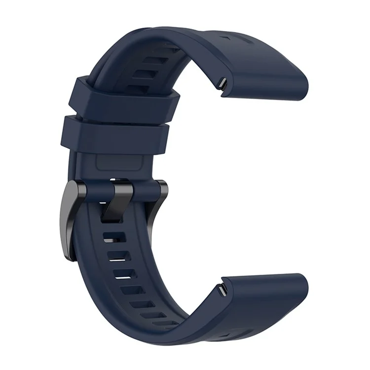Für Garmin Fenix 7S/Fenix 6S/Instinct 2S Schnellwechsel-Armband Silikon-Armband Sportarmband 20mm Armband mit Metallschnalle - Mitternachtsblau