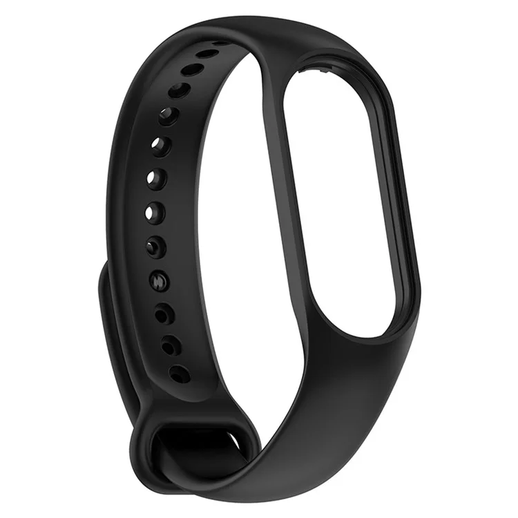 For Xiaomi Mi Band 7/6/5 TPU Watch Band Quick Release Wrist Strap for Sports Watch Replacement Accessories - Black