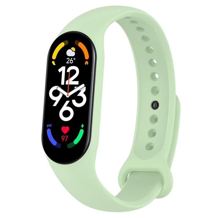 Para Xiaomi Mi Band 7/6/5 TPU Watch Band Redunda Pulseira Strap Para Acessórios de Substituição de Relógios Esportivos - Matcha Green